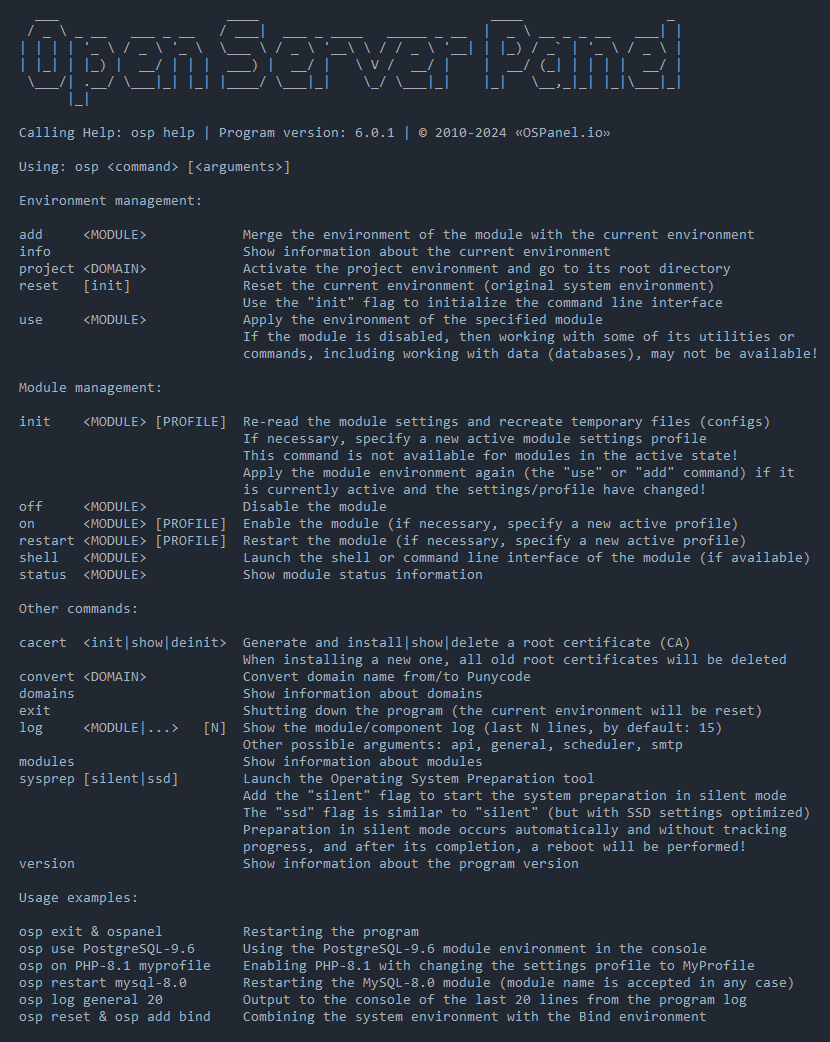 Open Server Panel Console